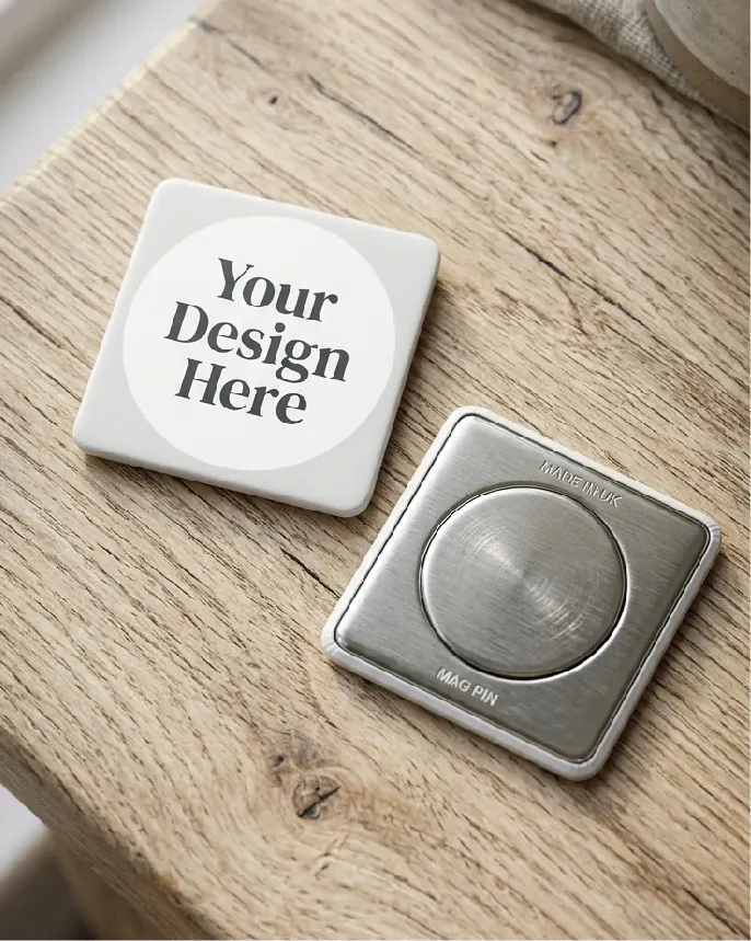 Magnetic Square Badge